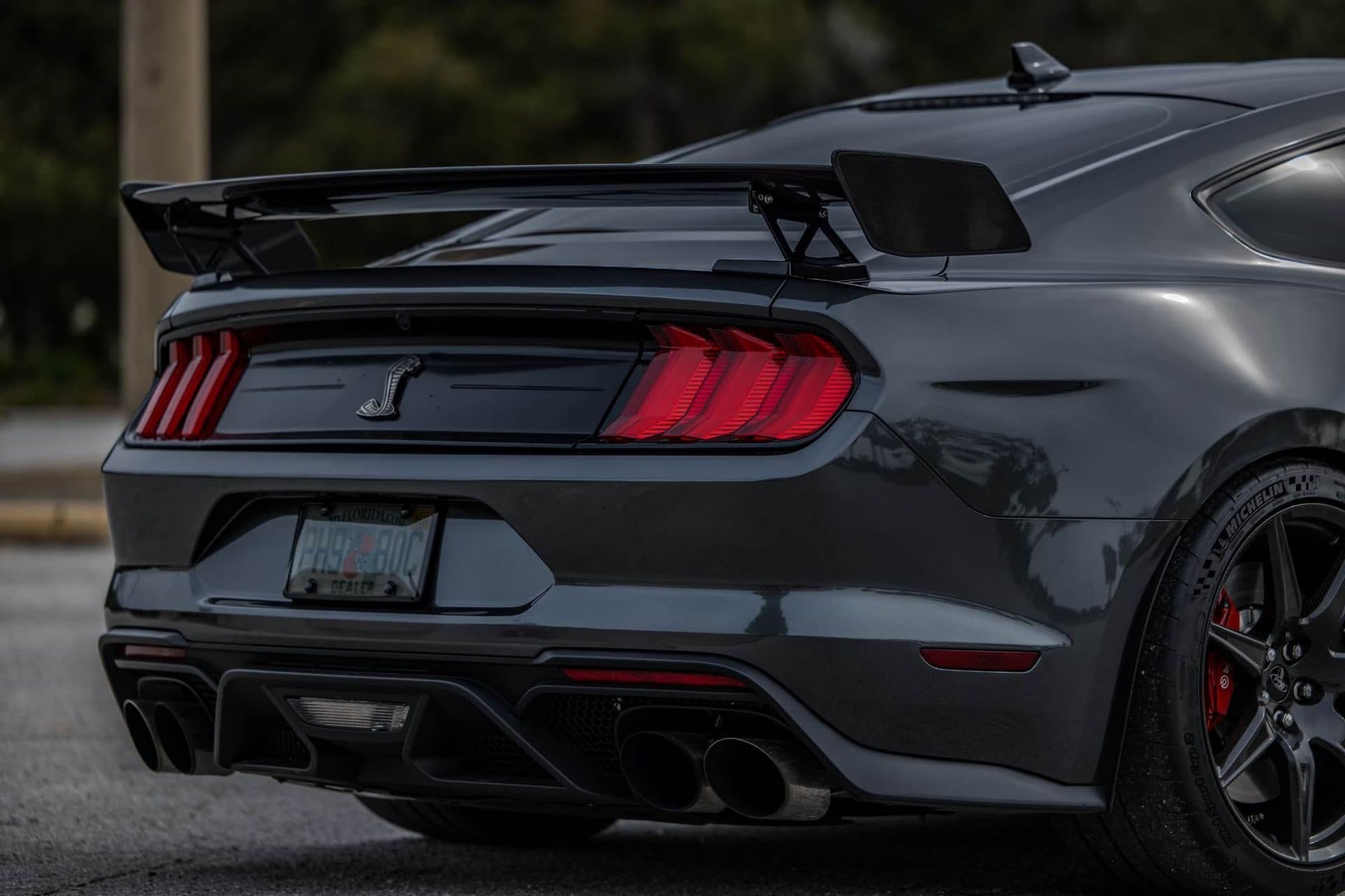 Mustang GT500 with smoked taillights
